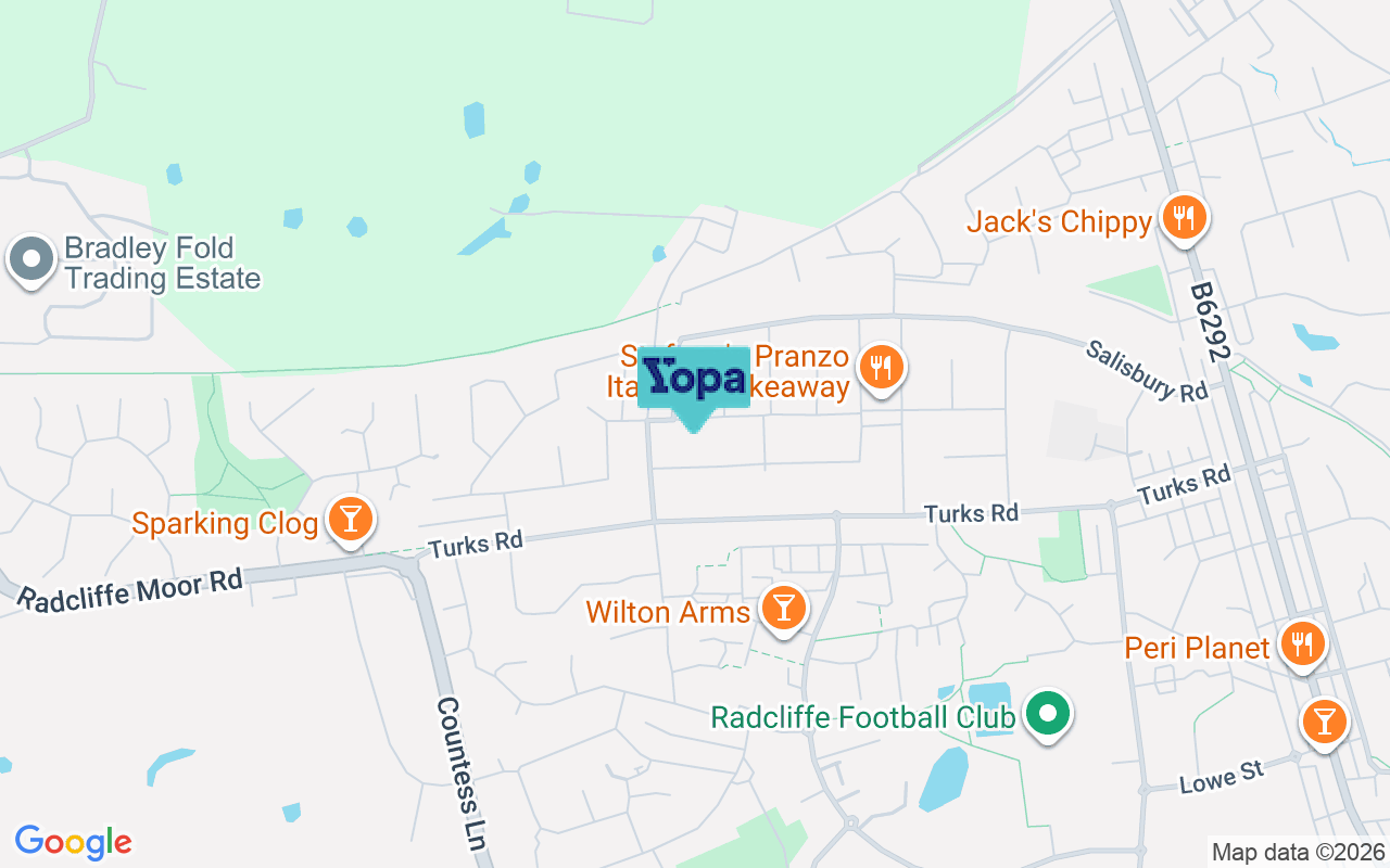 Map showing the location of M26 3NR