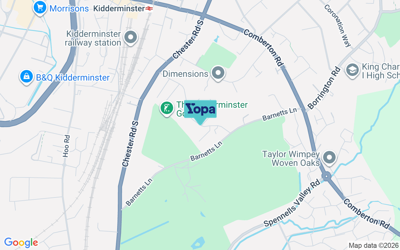 Map showing the location of DY10 3HN