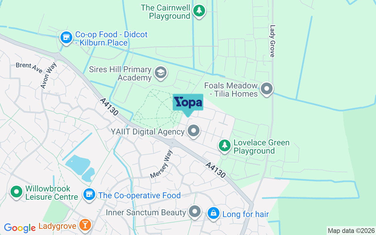 Map showing the location of OX11 9FQ