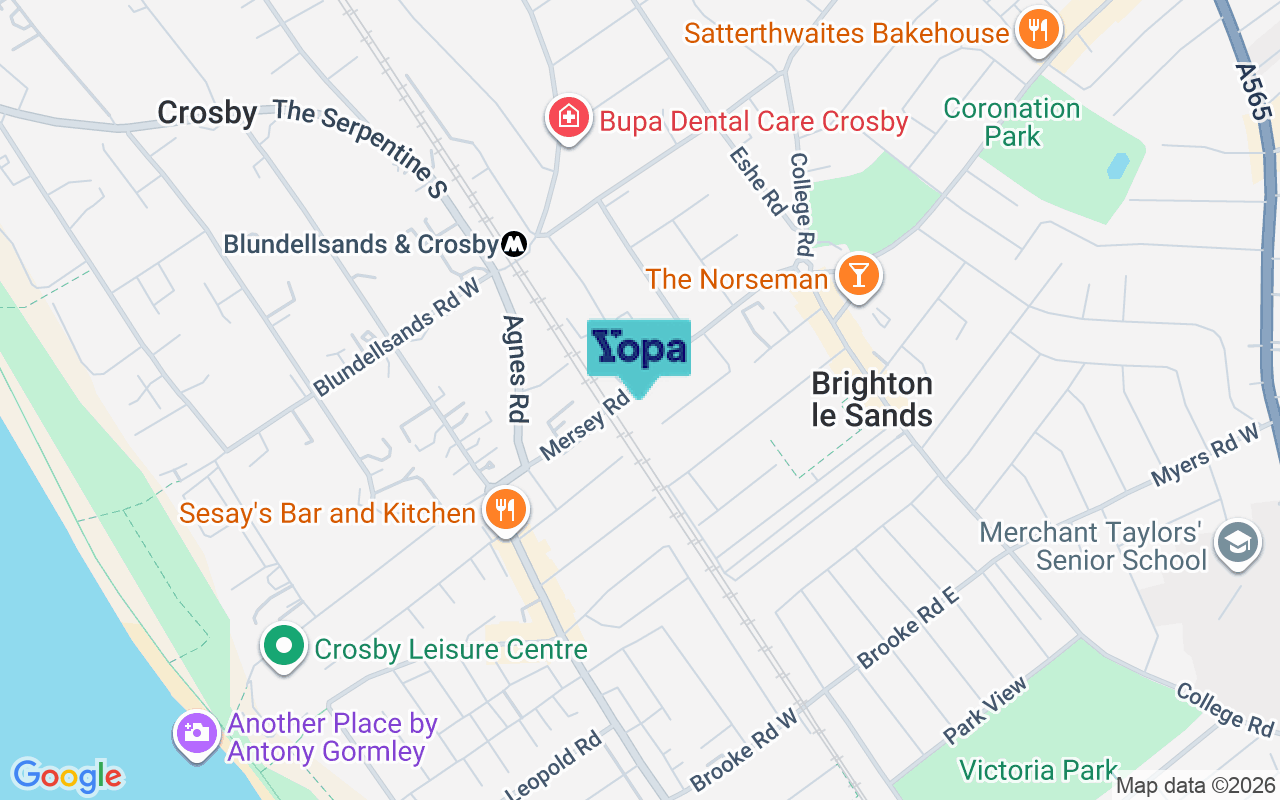 Map showing the location of L23 3AQ