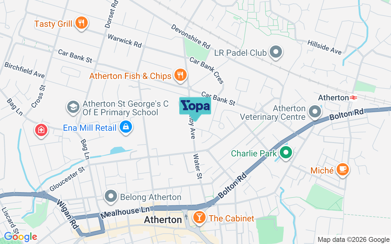 Map showing the location of M46 0HX