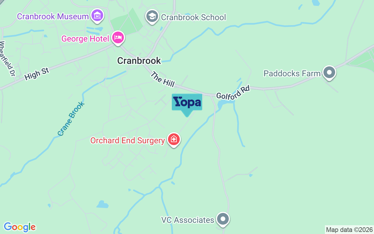 Map showing the location of TN17 3AN