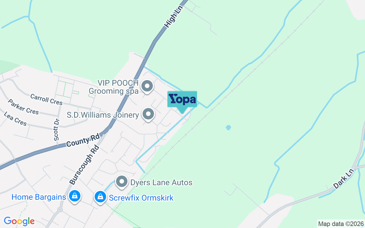 Map showing the location of L40 7AH