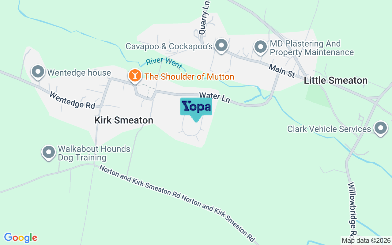 Map showing the location of WF8 3LE