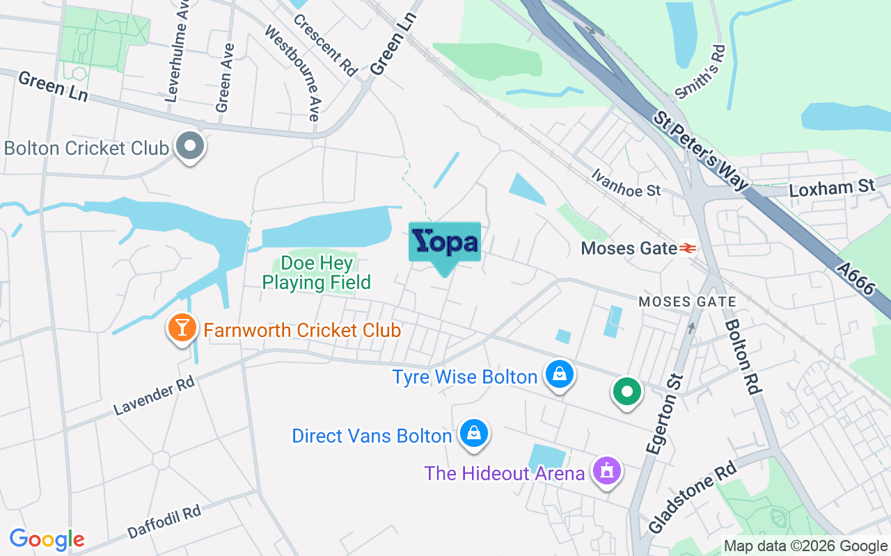 Map showing the location of BL4 7TJ