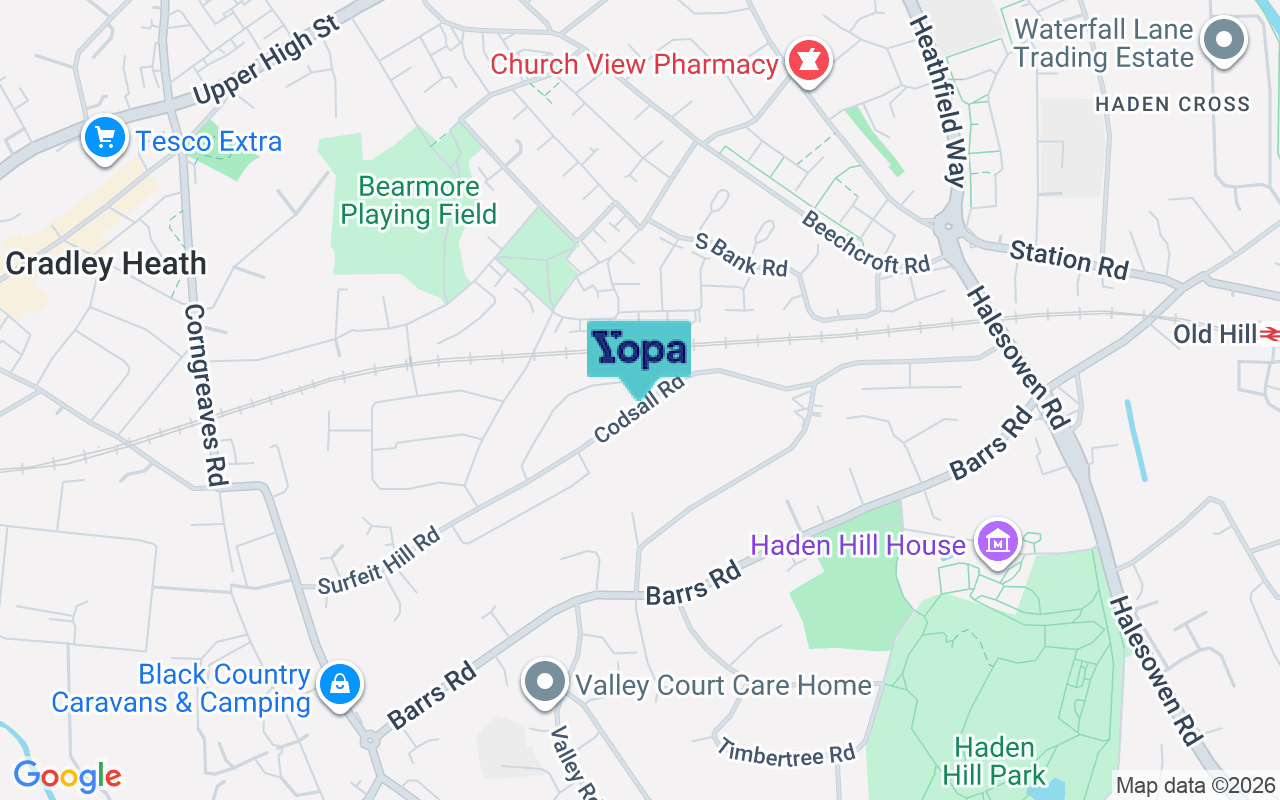 Map showing the location of B64 7DZ