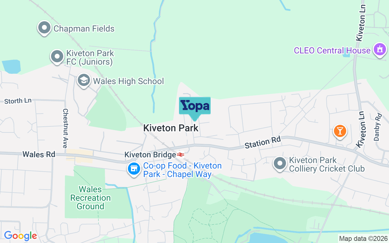 Map showing the location of S26 6RJ