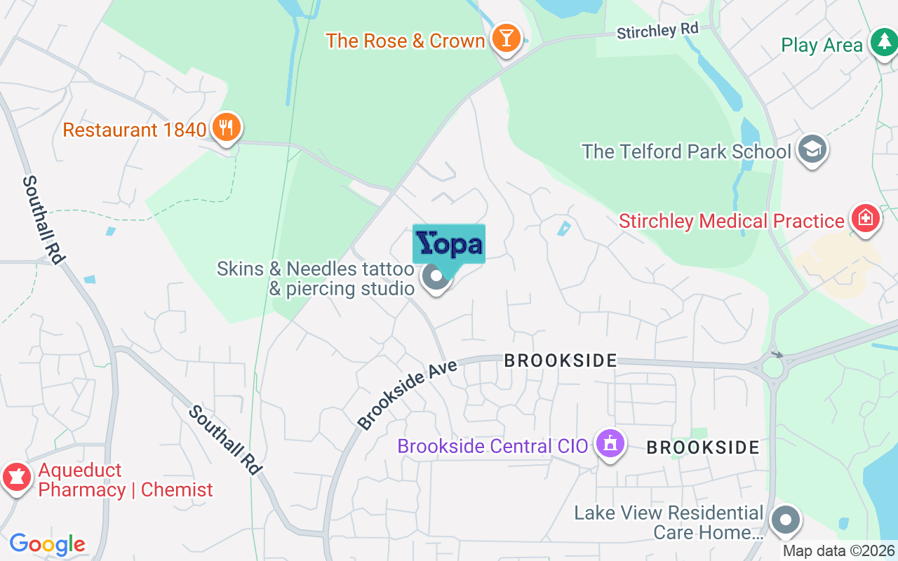 Map showing the location of TF3 1EN