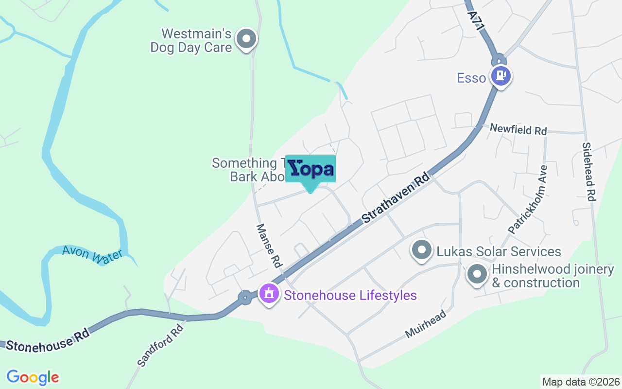 Map showing the location of ML9 3QH