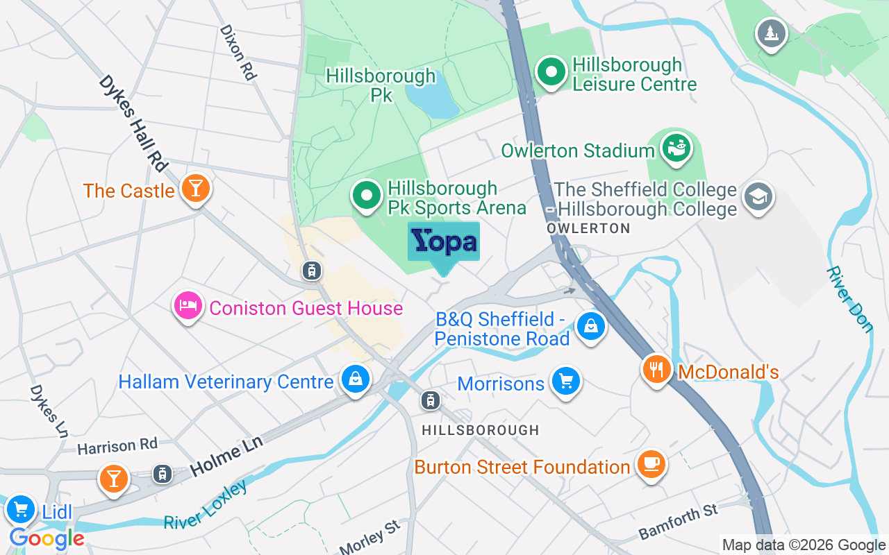 Map showing the location of S6 2EE