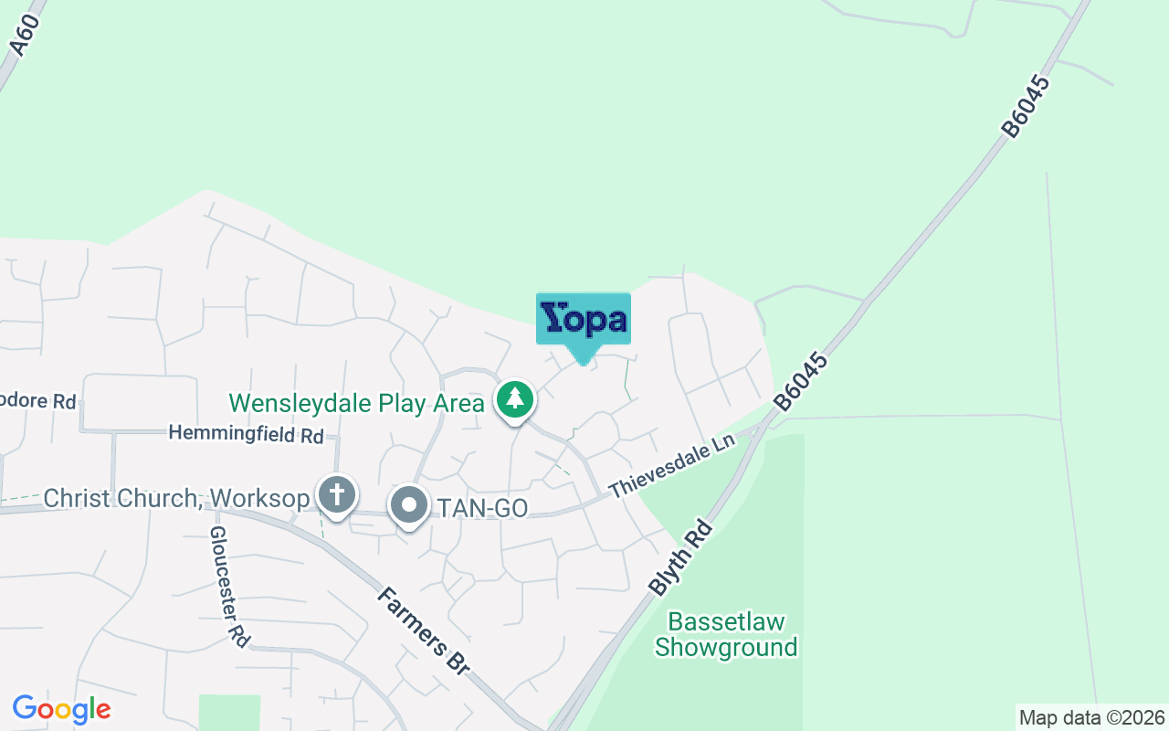 Map showing the location of S81 0XH