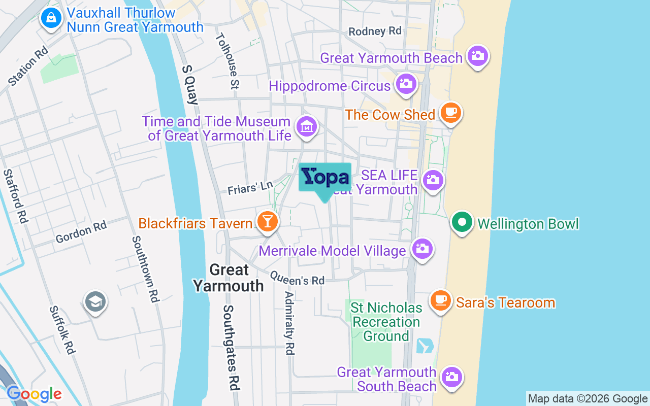 Map showing the location of NR30 3HJ