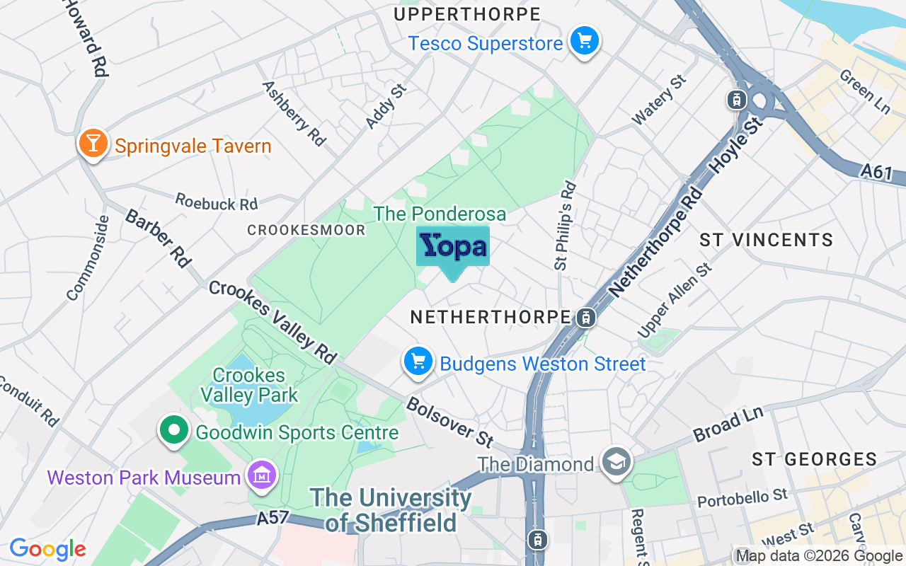Map showing the location of S3 7PD
