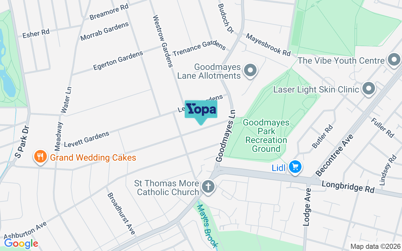 Map showing the location of IG3 9EH