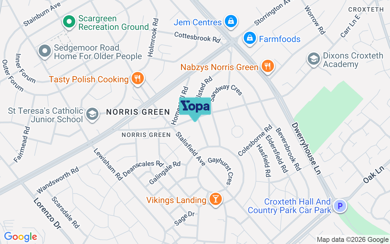 Map showing the location of L11 2UD