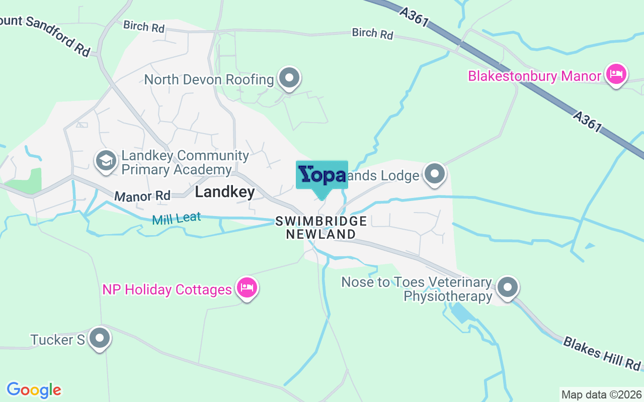 Map showing the location of EX32 0UZ
