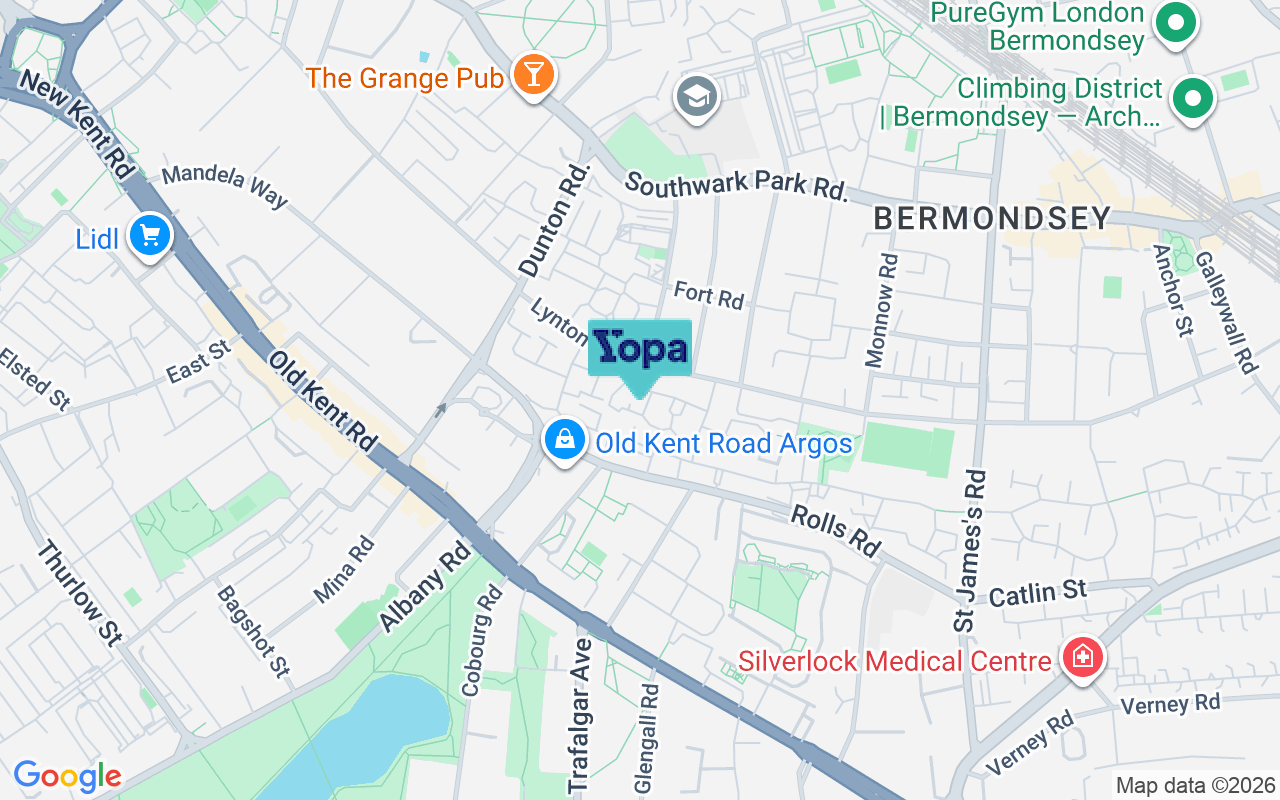 Map showing the location of SE1 5RL