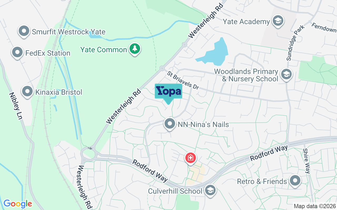 Map showing the location of BS37 4JN