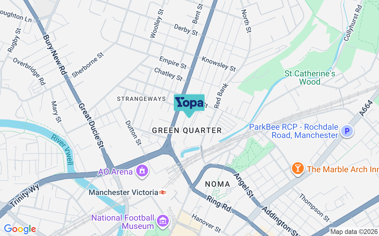 Map showing the location of M4 4BL