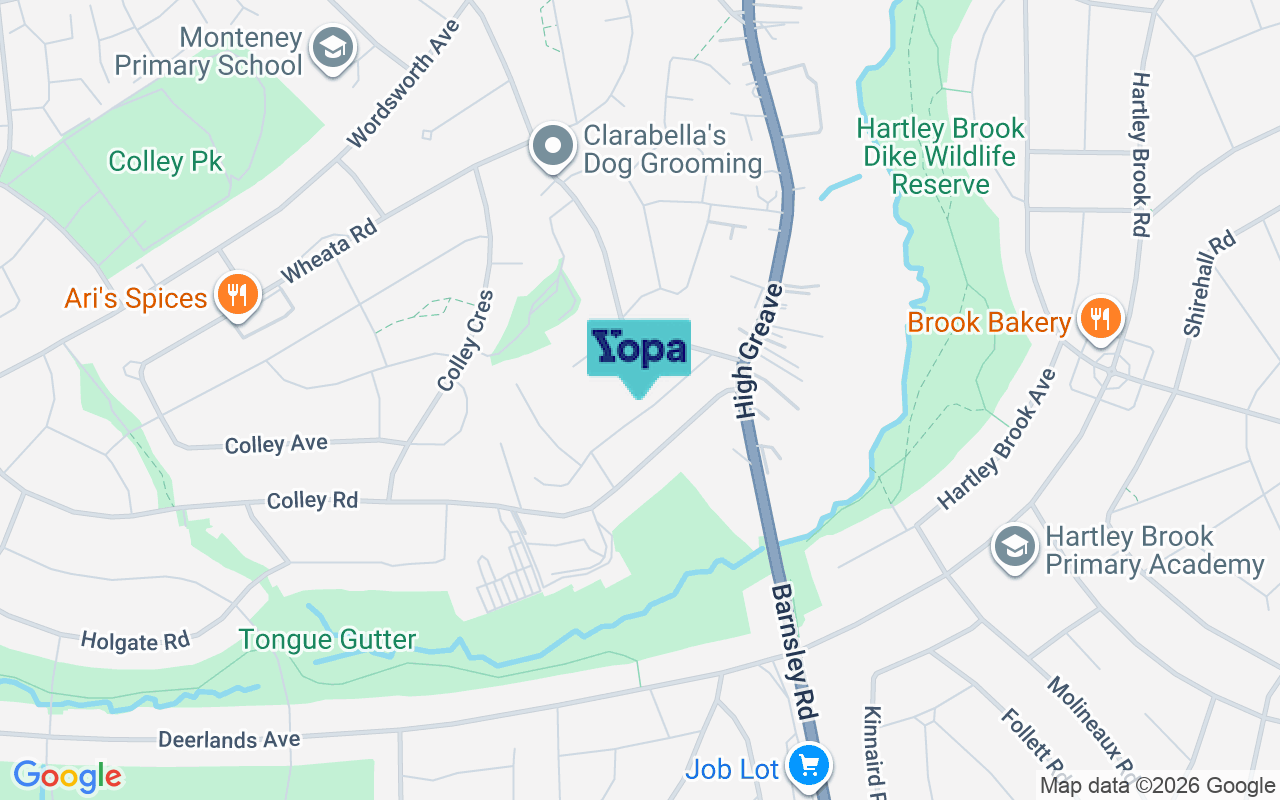 Map showing the location of S5 9GP
