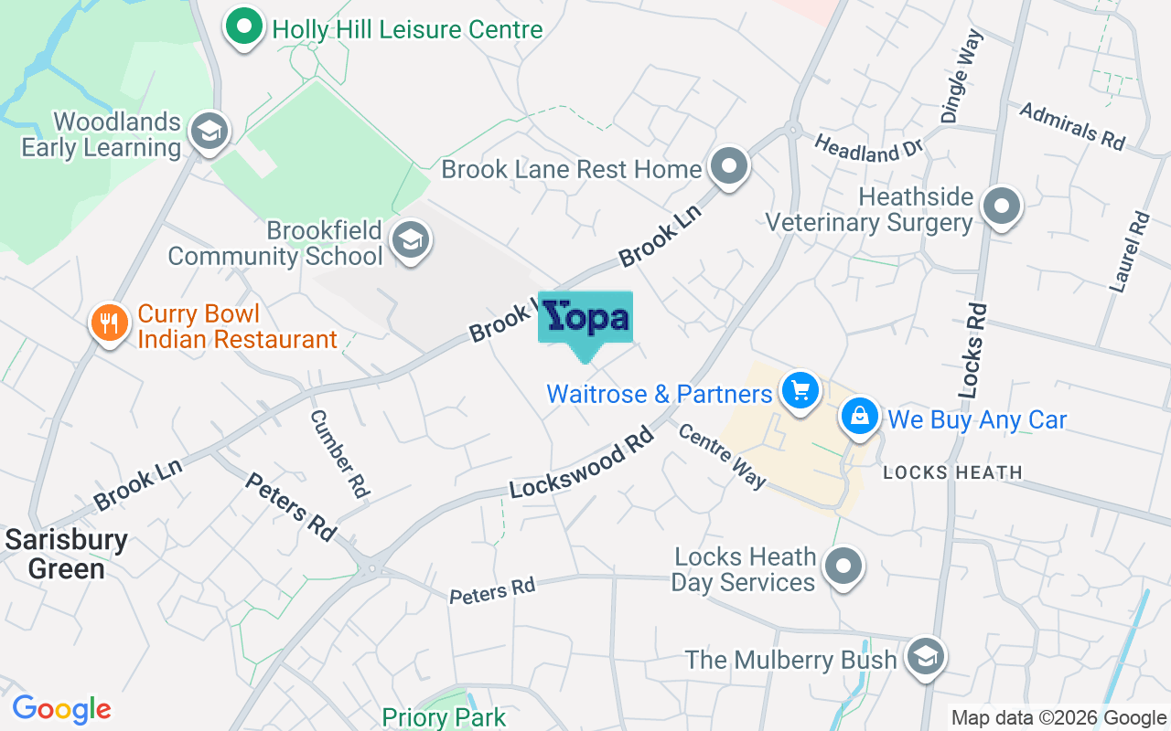 Map showing the location of SO31 7ES