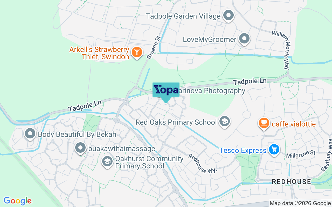 Map showing the location of SN25 2AG