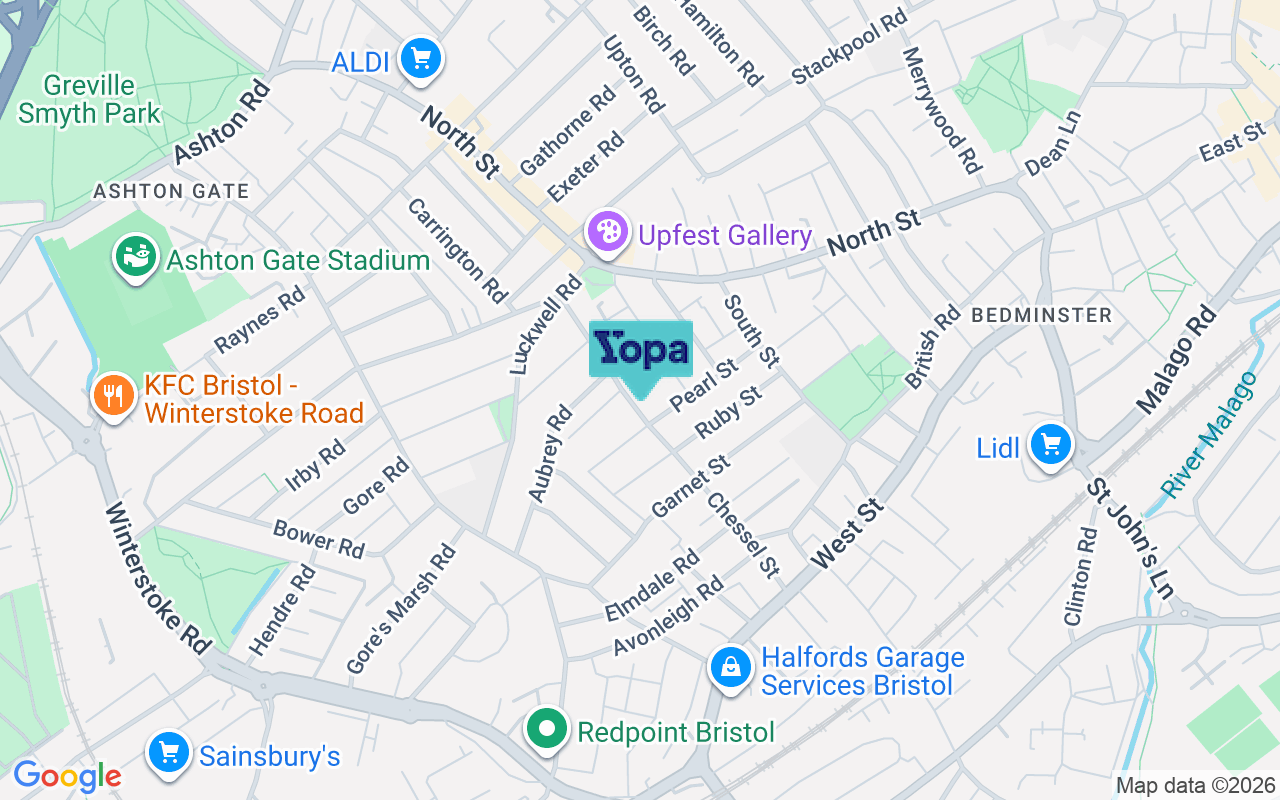 Map showing the location of BS3 3DJ