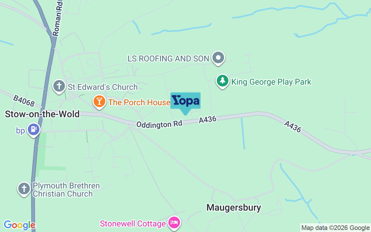 Map showing the location of GL54 1AL