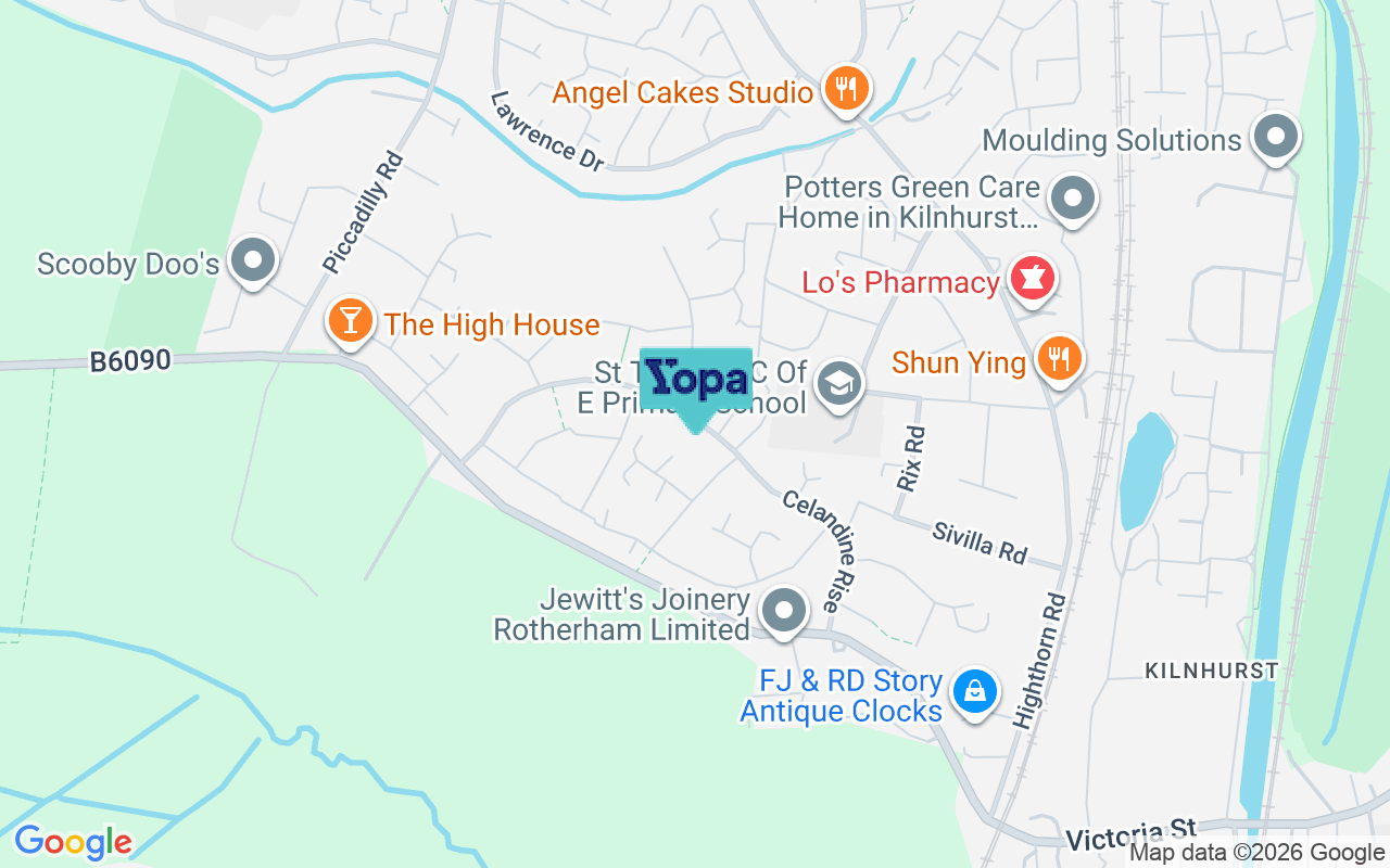 Map showing the location of S64 8PL