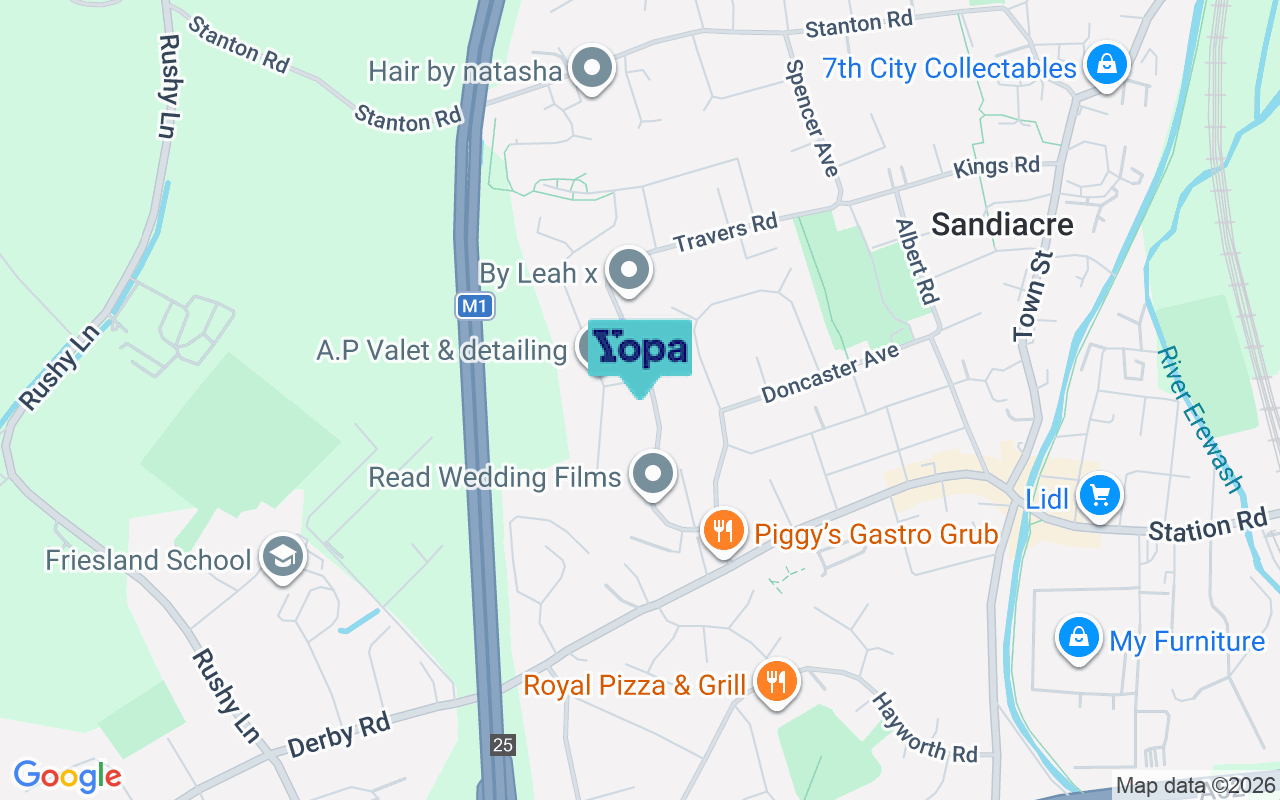 Map showing the location of NG10 5FX