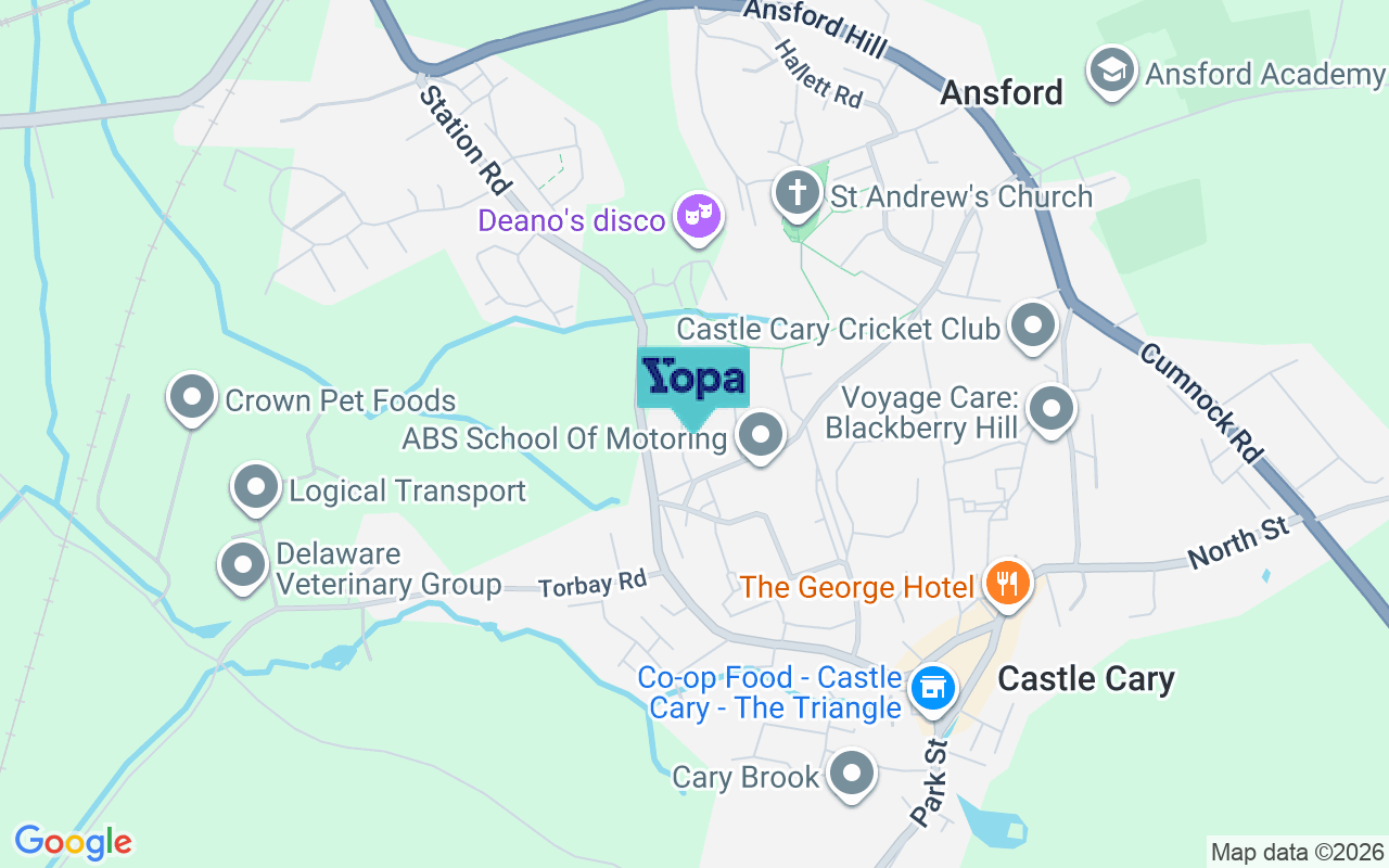Map showing the location of BA7 7DB