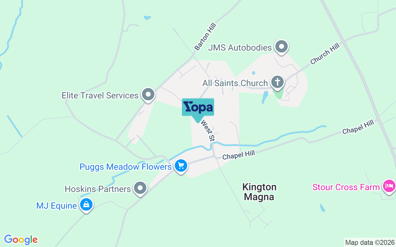 Map showing the location of SP8 5EW