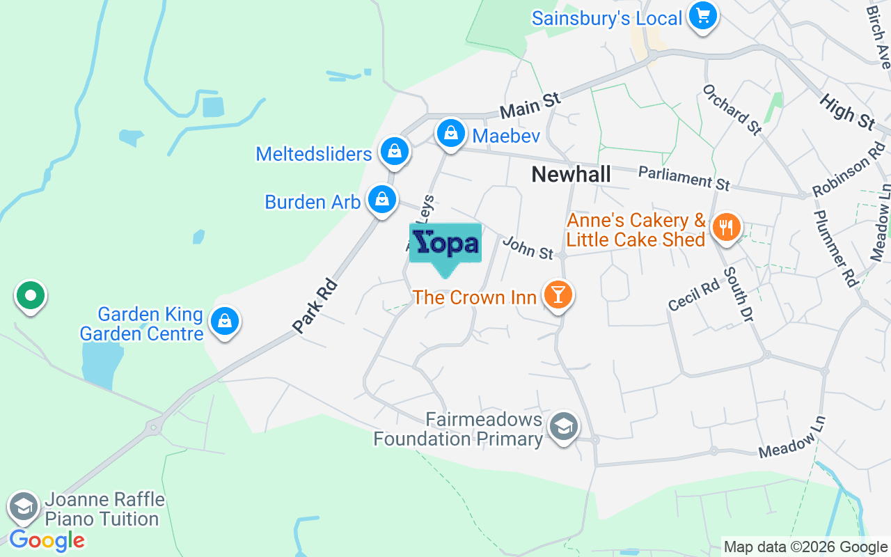 Map showing the location of DE11 0SX